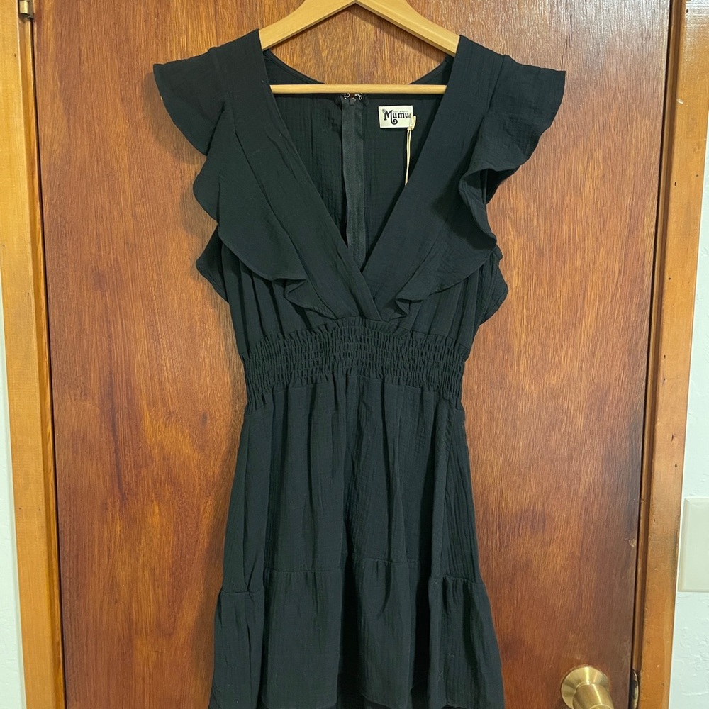 Mumu Black Adella Dress
